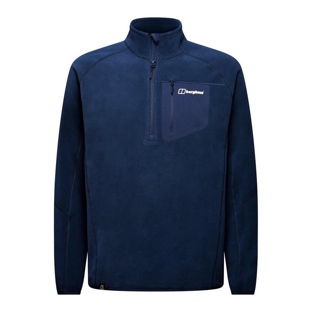 Berghaus Men s Kedron Eco 1 2 Zip Fleece Navy George Fisher