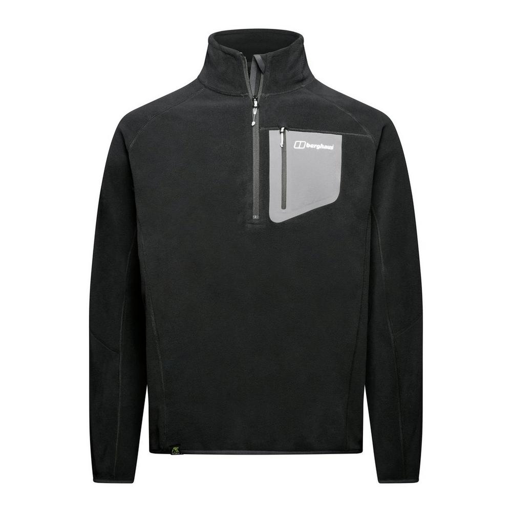 Berghaus Men's Kedron Eco 1/2 Zip Fleece - Jet Black