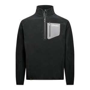 Men's Kedron Eco 1/2 Zip Fleece - Jet Black