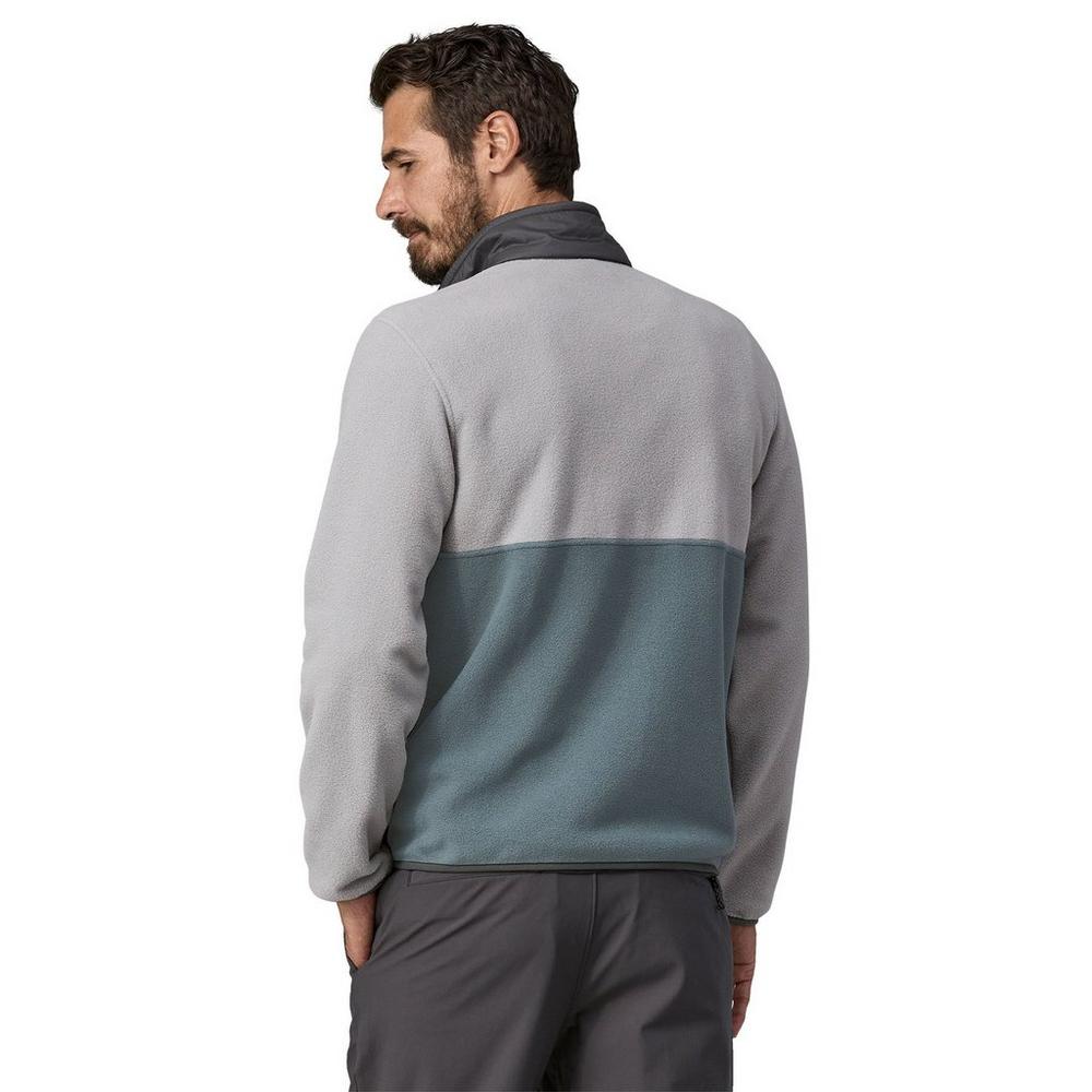 Patagonia Men's Microdini 1/2 Fleece Pullover - Grey / Green