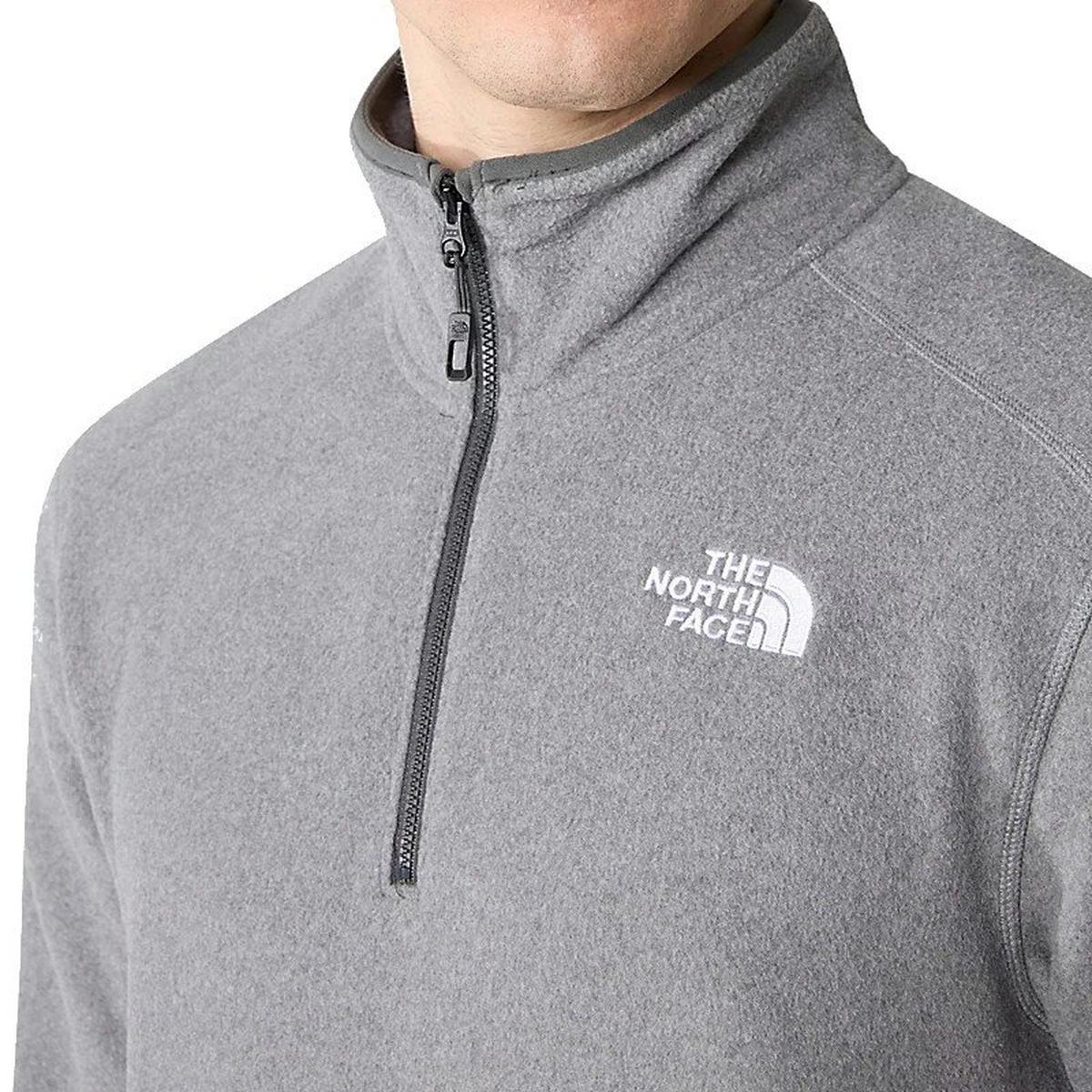 The North Face Men's 100 Glacier 1/4 Zip Fleece - Grey