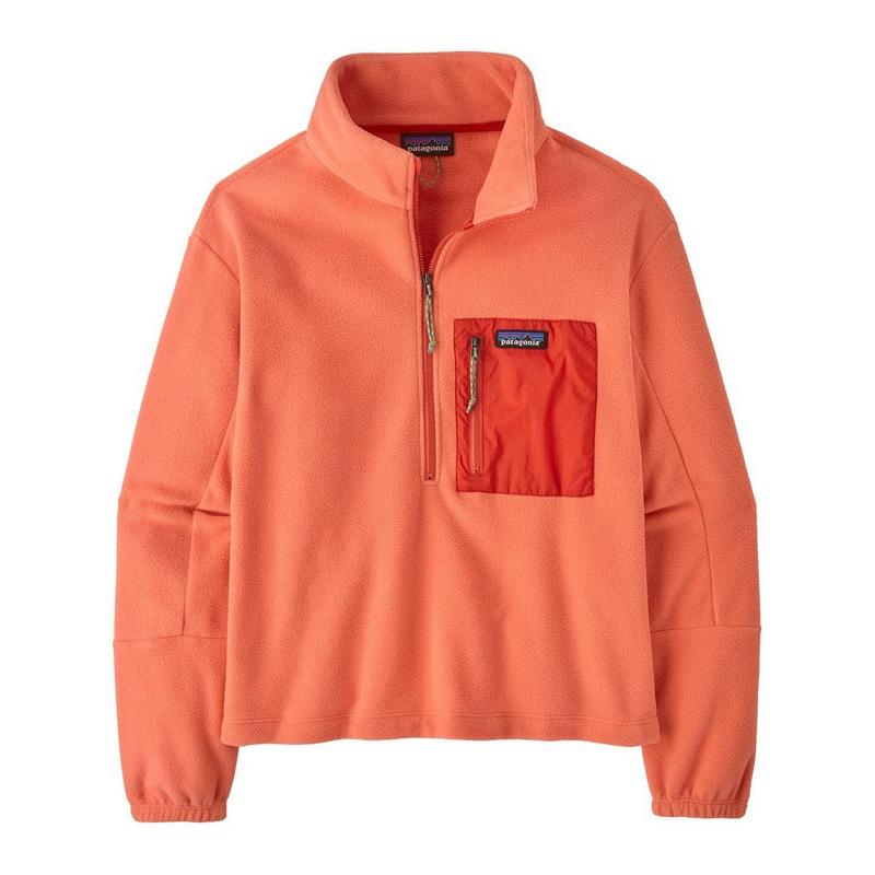 Women's Microdini 1/2 Zip Pullover - Orange