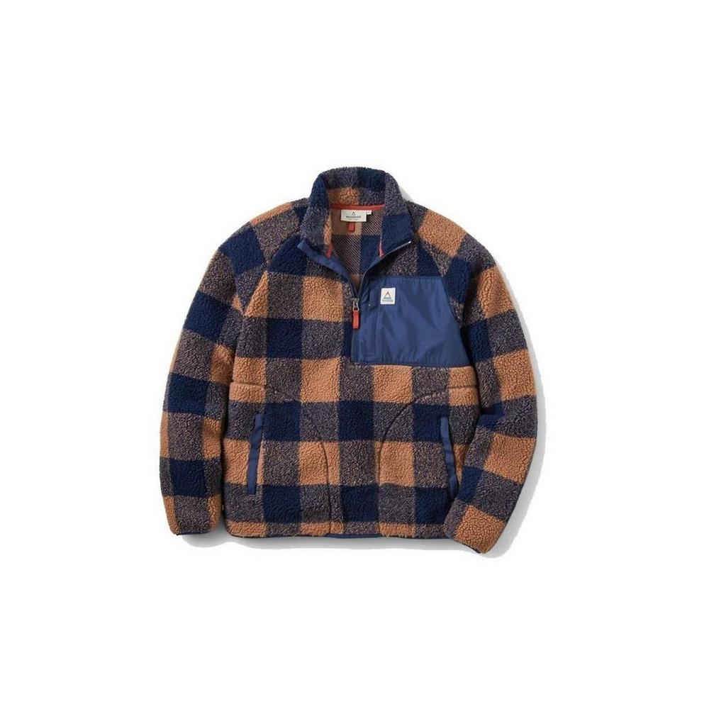 Passenger Men's Offroad Recycled Sherpa 1/2 Zip Fleece - Brown