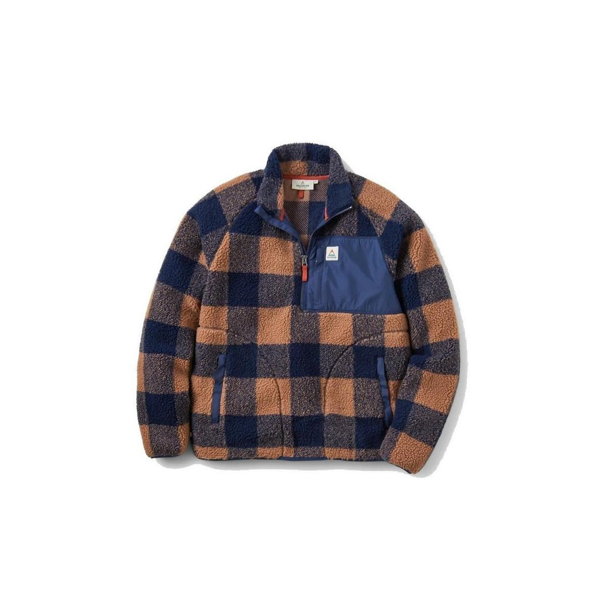 Passenger Men's Offroad Recycled Sherpa 1/2 Zip Fleece - Brown