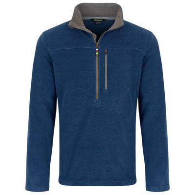 Sherpa Adventure Men's Rolpa Eco Zip Tee - Blue