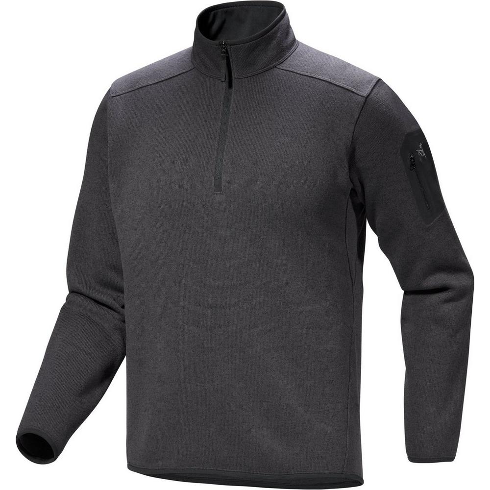 Arc'teryx Men's Covert Half Zip - Black Heather II | Tiso