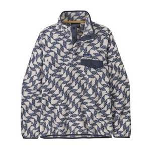 Women's Lightweight Synchilla Snap-T Pullover- Blue/White