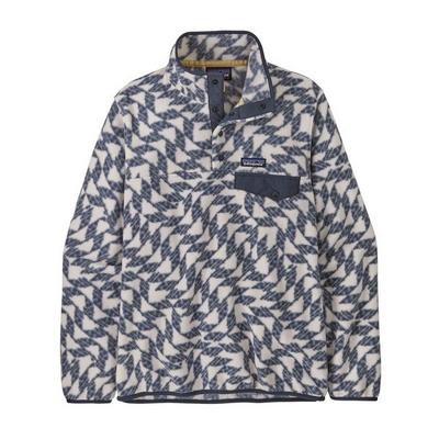 Patagonia Women's Lightweight Synchilla Snap-T Pullover- Blue/White