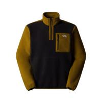  Men's Yumiori 1/4 Zip Fleece Jacket - Black/Green