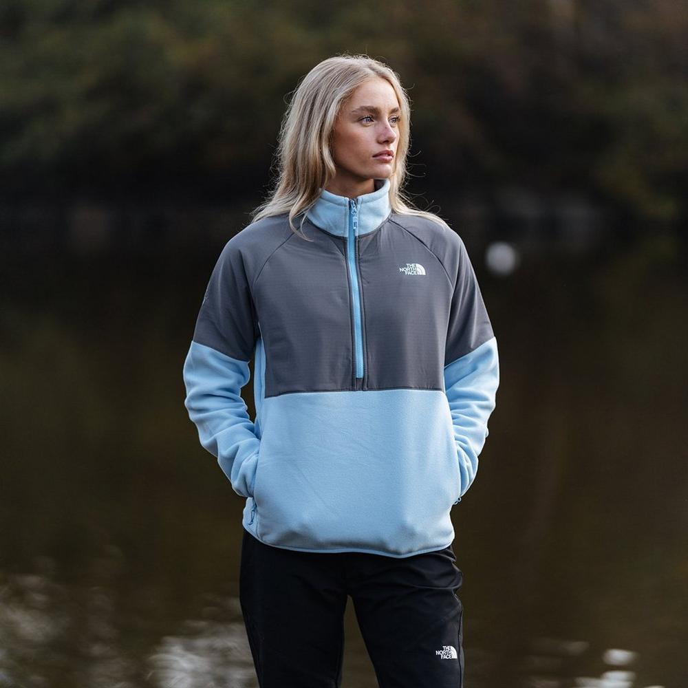 The North Face Women's Glacier Heavyweight Half-Zip Fleece - Blue