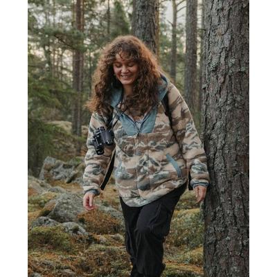 Passenger Women's Beaumont Sherpa Hooded Fleece - Cream / Blue
