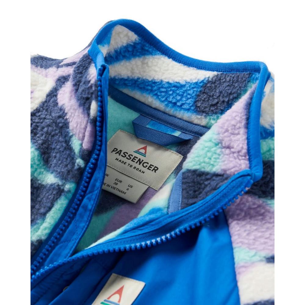 Passenger Women's Home 1/2 Zip Sherpa Fleece - Blue