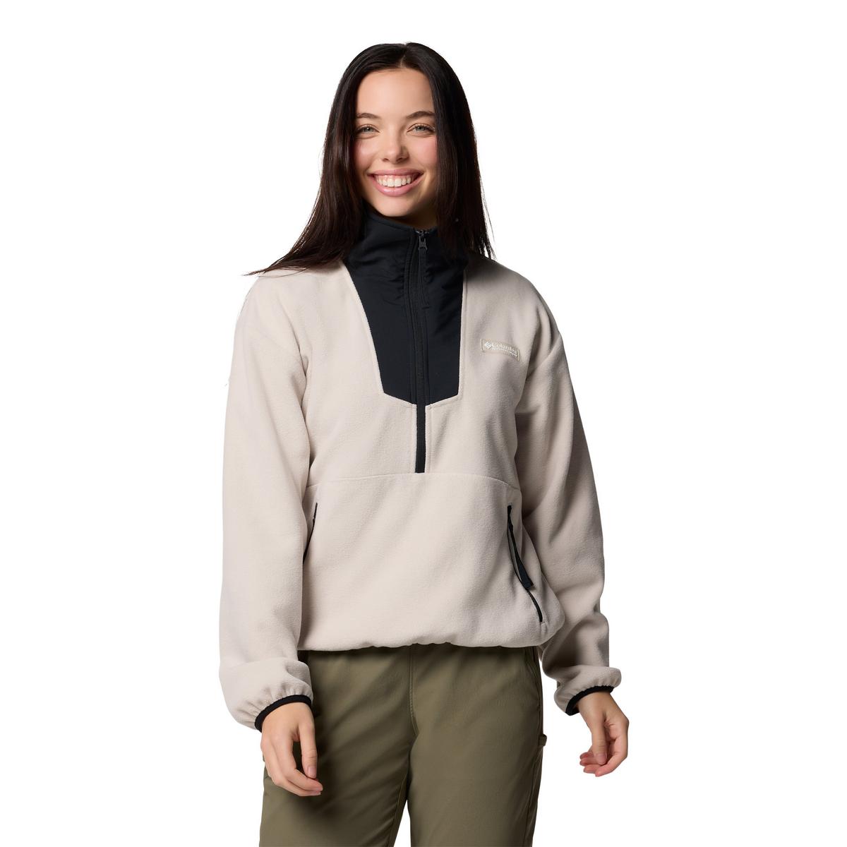 Columbia Women's Sequoia Grove 1/2 Zip Fleece - Beige