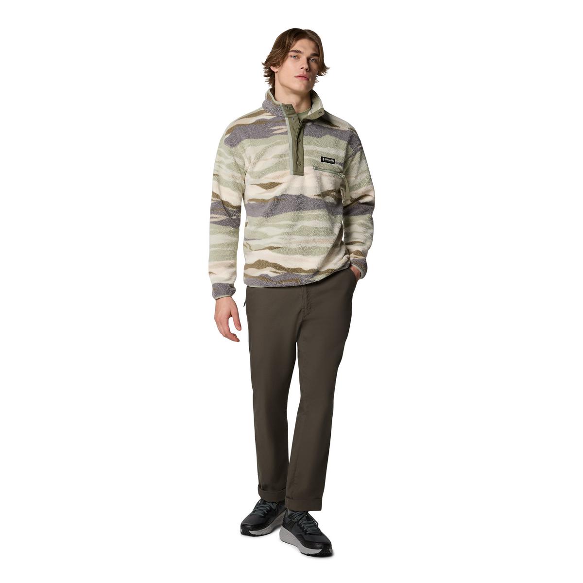 Columbia Men's Helvetia II Printed 1/2 Snap Fleece - Green