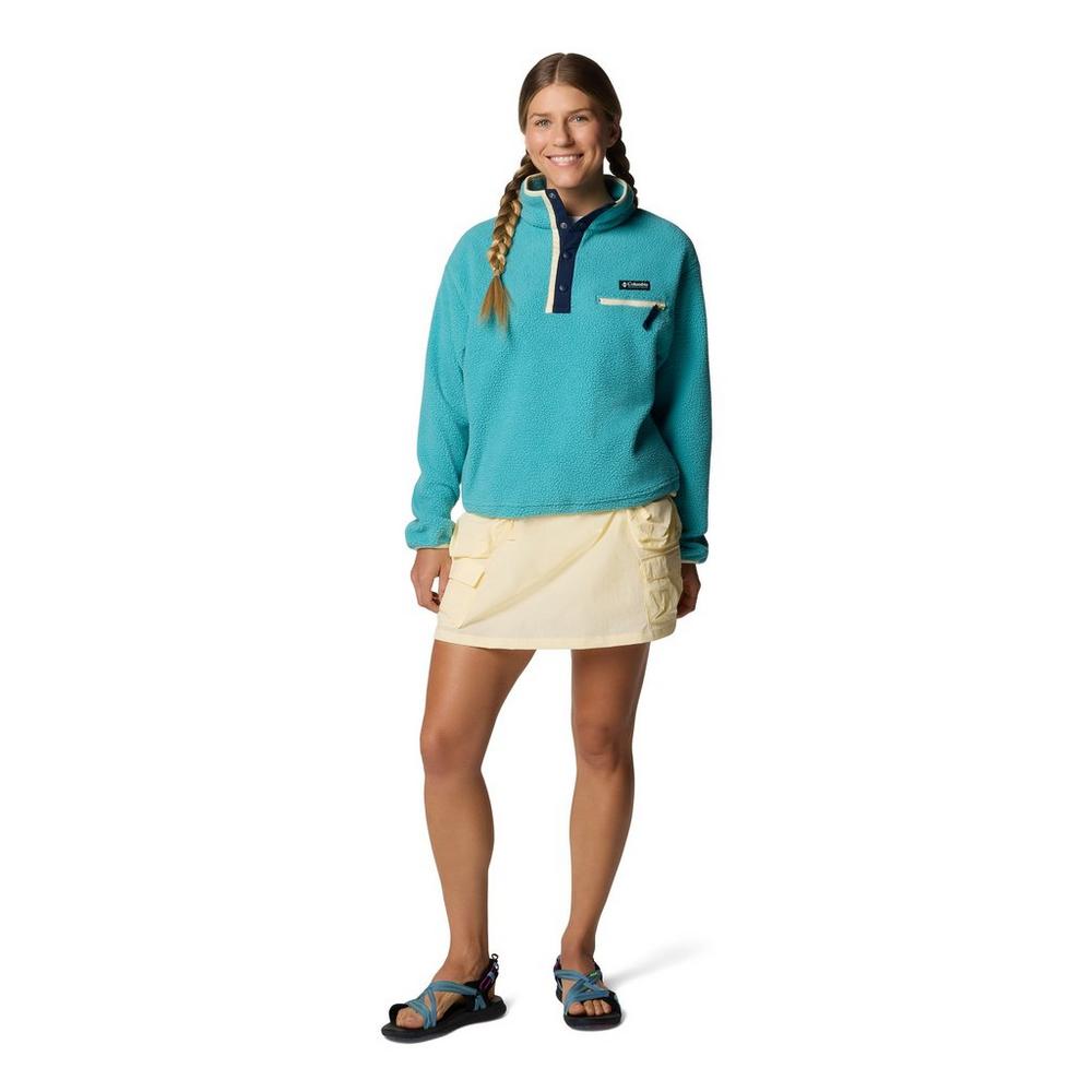 Columbia Women's Helvetia II Cropped 1/2 Snap Fleece - Teal