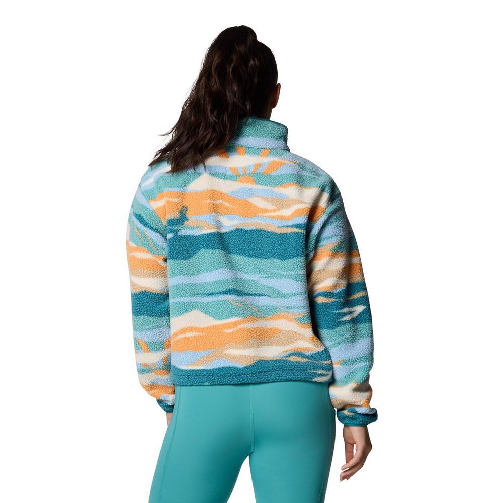 Columbia Women's Helvetia II Cropped 1/2 Snap Fleece - Green