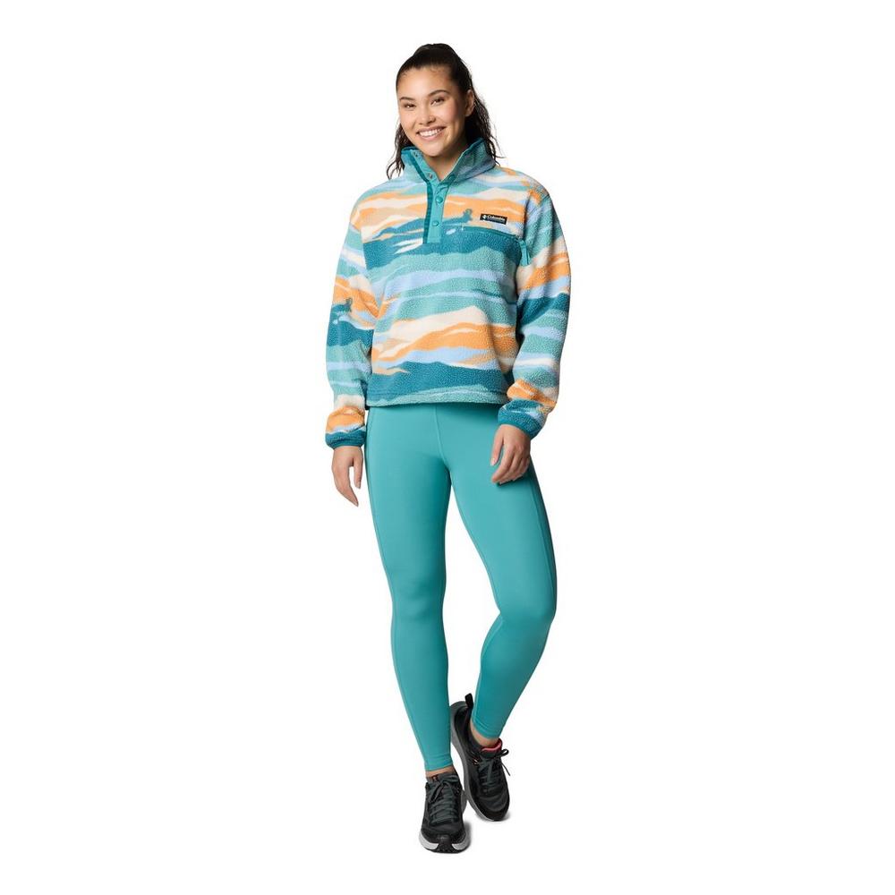 Columbia Women's Helvetia II Cropped 1/2 Snap Fleece - Green