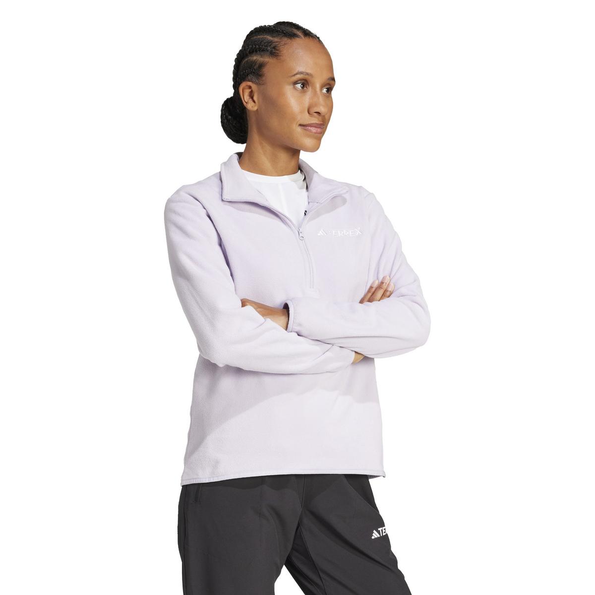 Adidas Terrex Women's Multi 1/2 Zip Fleece - Purple