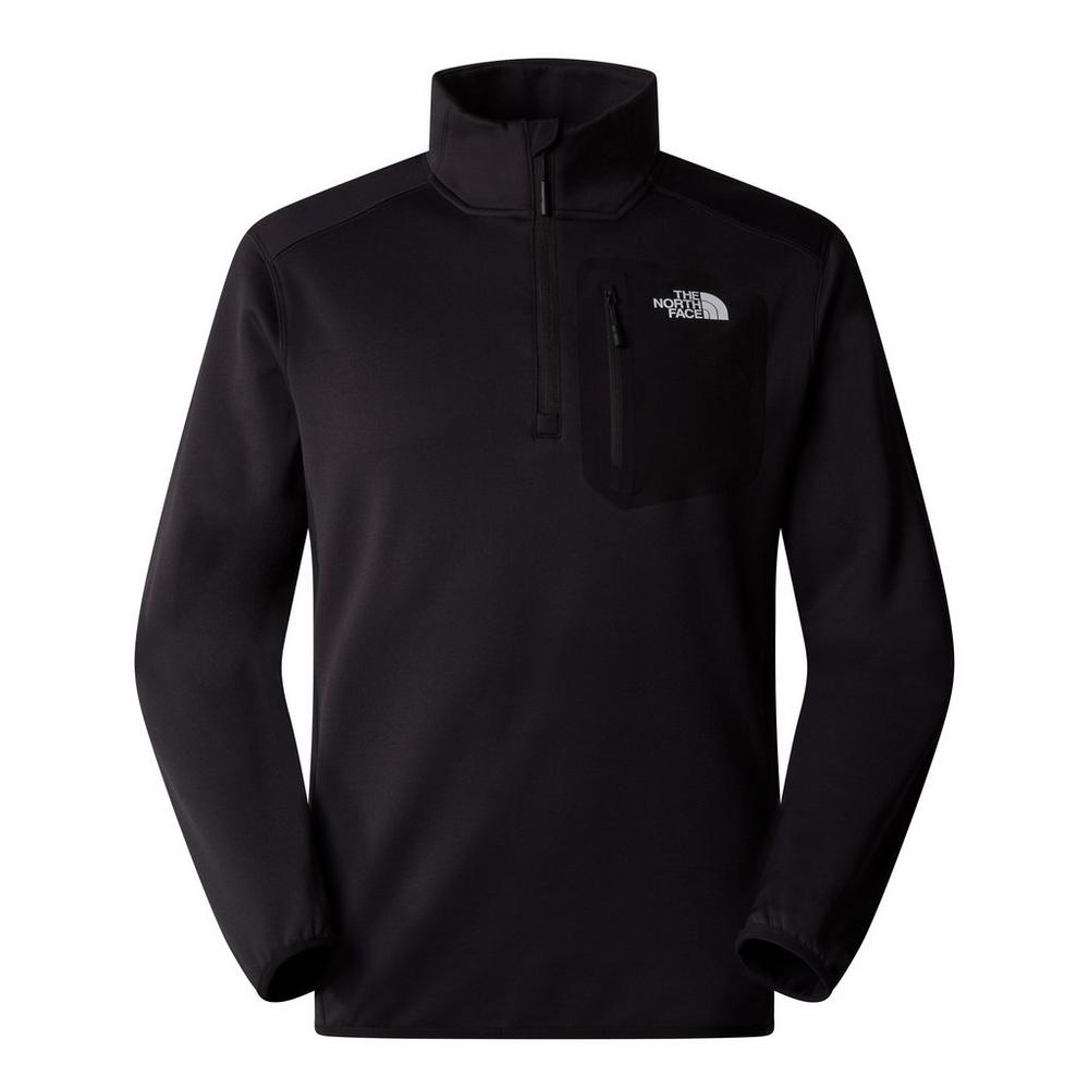 The North Face Men's Crest 1/4 Zip Fleece - Black