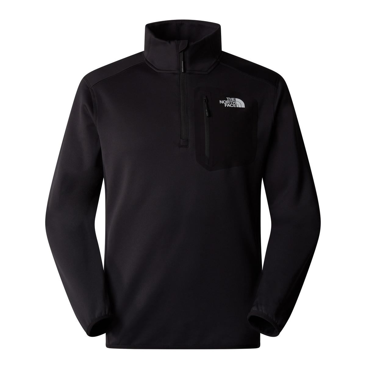 The North Face Men's Crest 1/4 Zip Fleece - Black