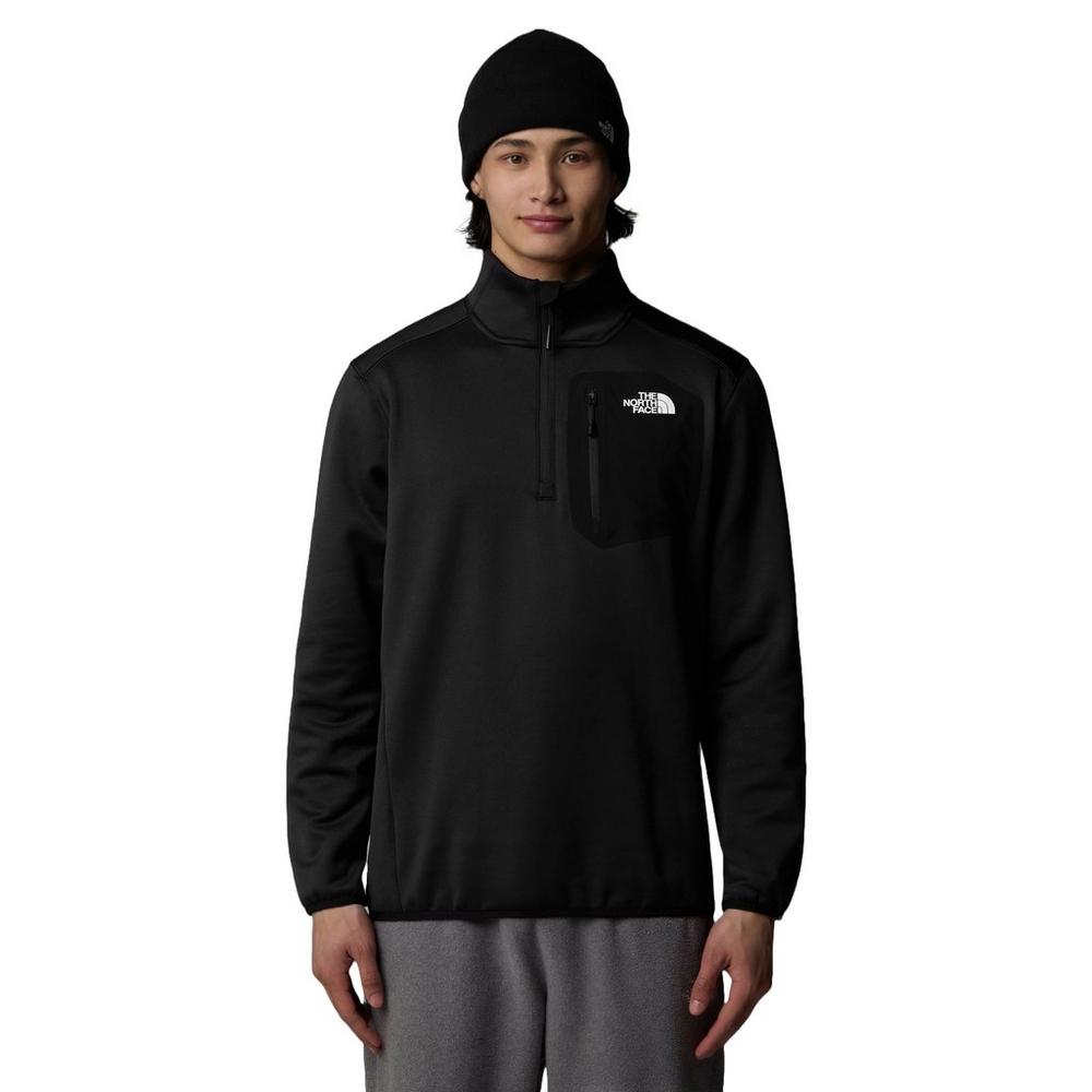 The North Face Men's Crest 1/4 Zip Fleece - Black