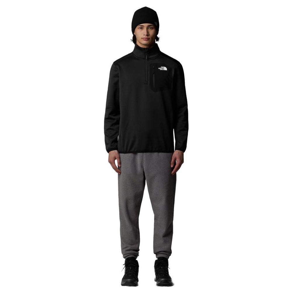 The North Face Men's Crest 1/4 Zip Fleece - Black
