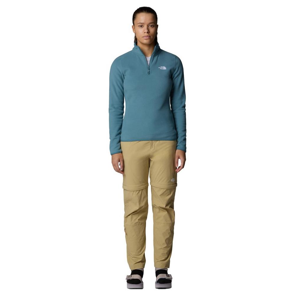 The North Face Women's 100 Glacier 1/4 Zip Fleece - Stormy Blue