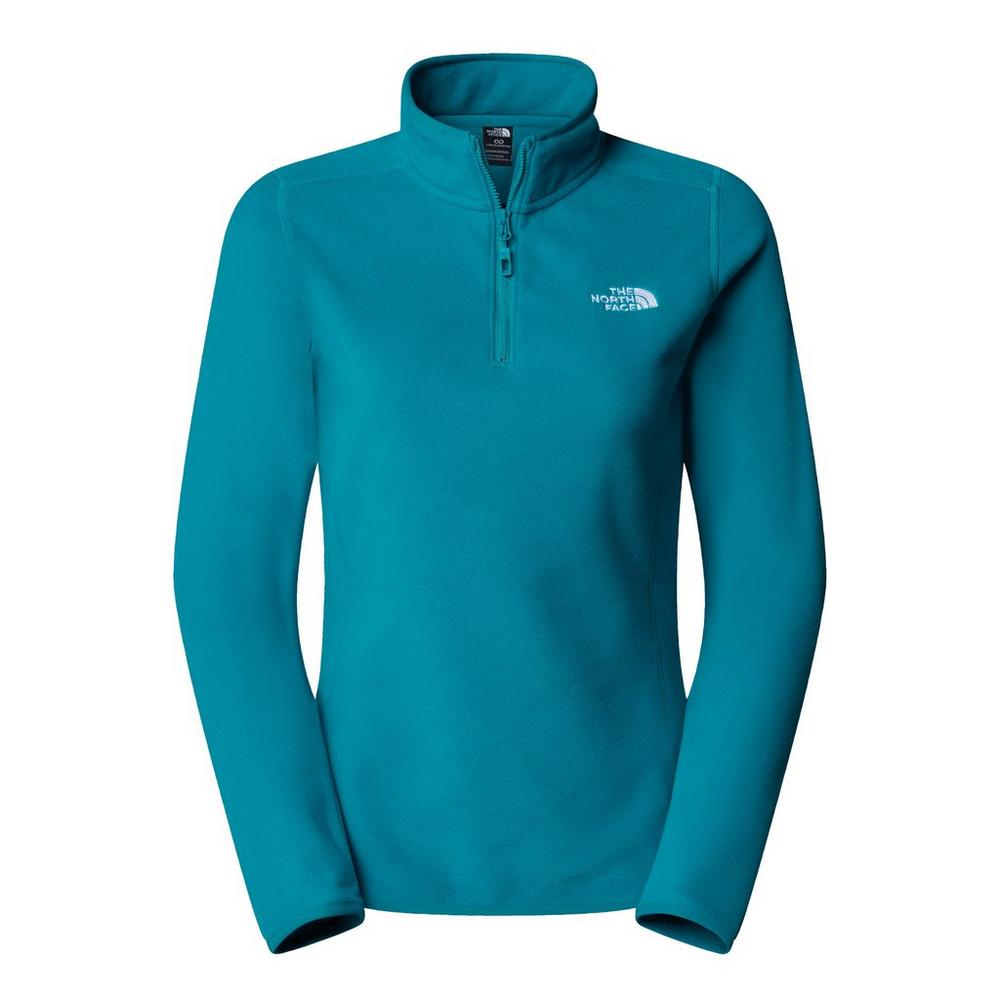 The North Face Women's 100 Glacier 1/4 Zip Fleece - Blue