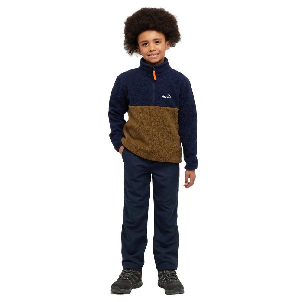 Peter Storm Kids' Snug Borg 1/4 Zip Fleece - Navy
