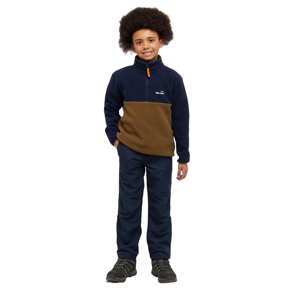 Peter Storm Kids' Snug Borg 1/4 Zip Fleece - Navy