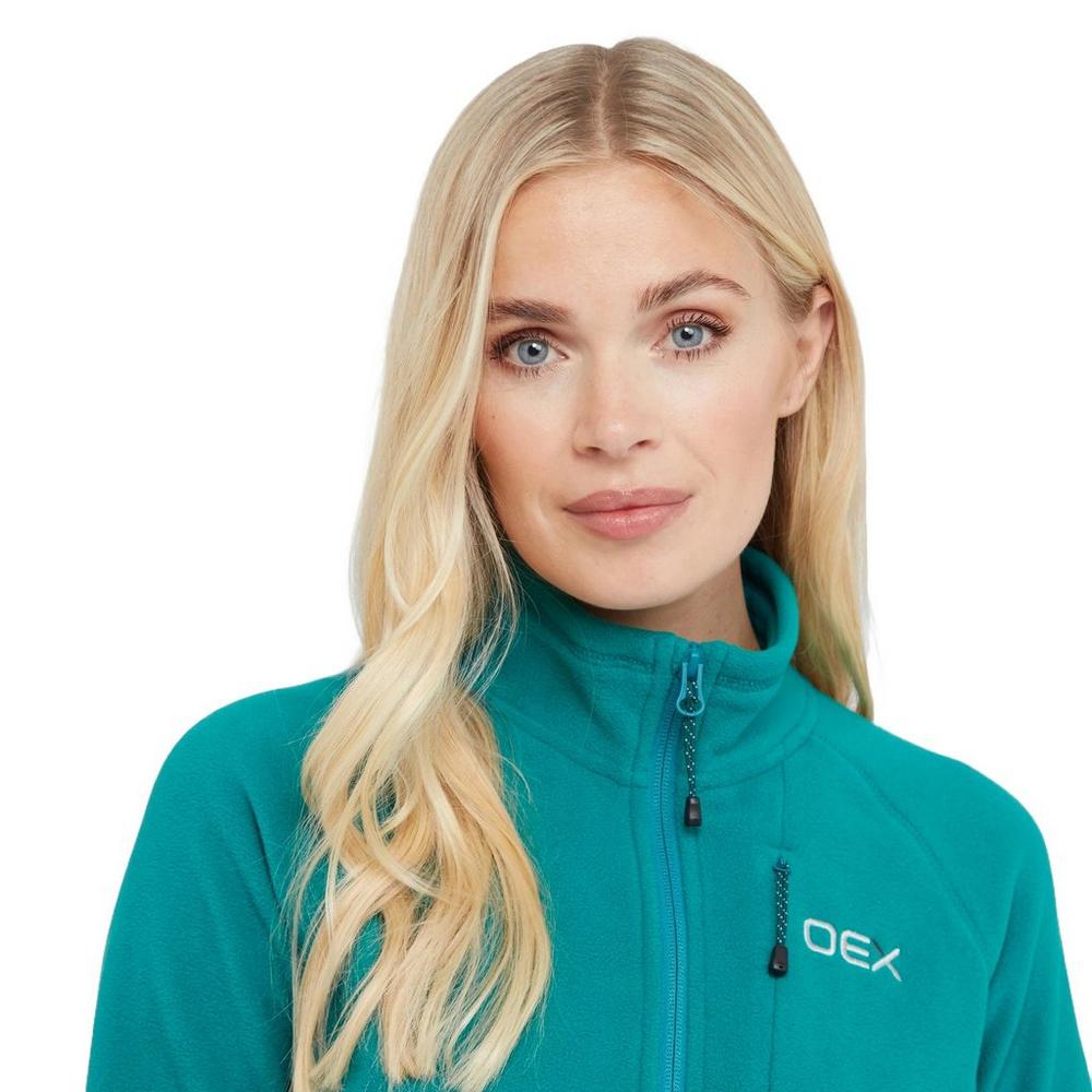 OEX Women's Ardmore 1/2 Zip Fleece - Teal