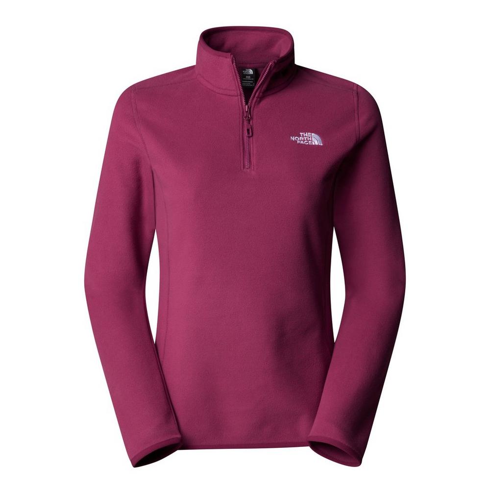 The North Face Women's 100 Glacier 1/4 Zip Fleece - Purple
