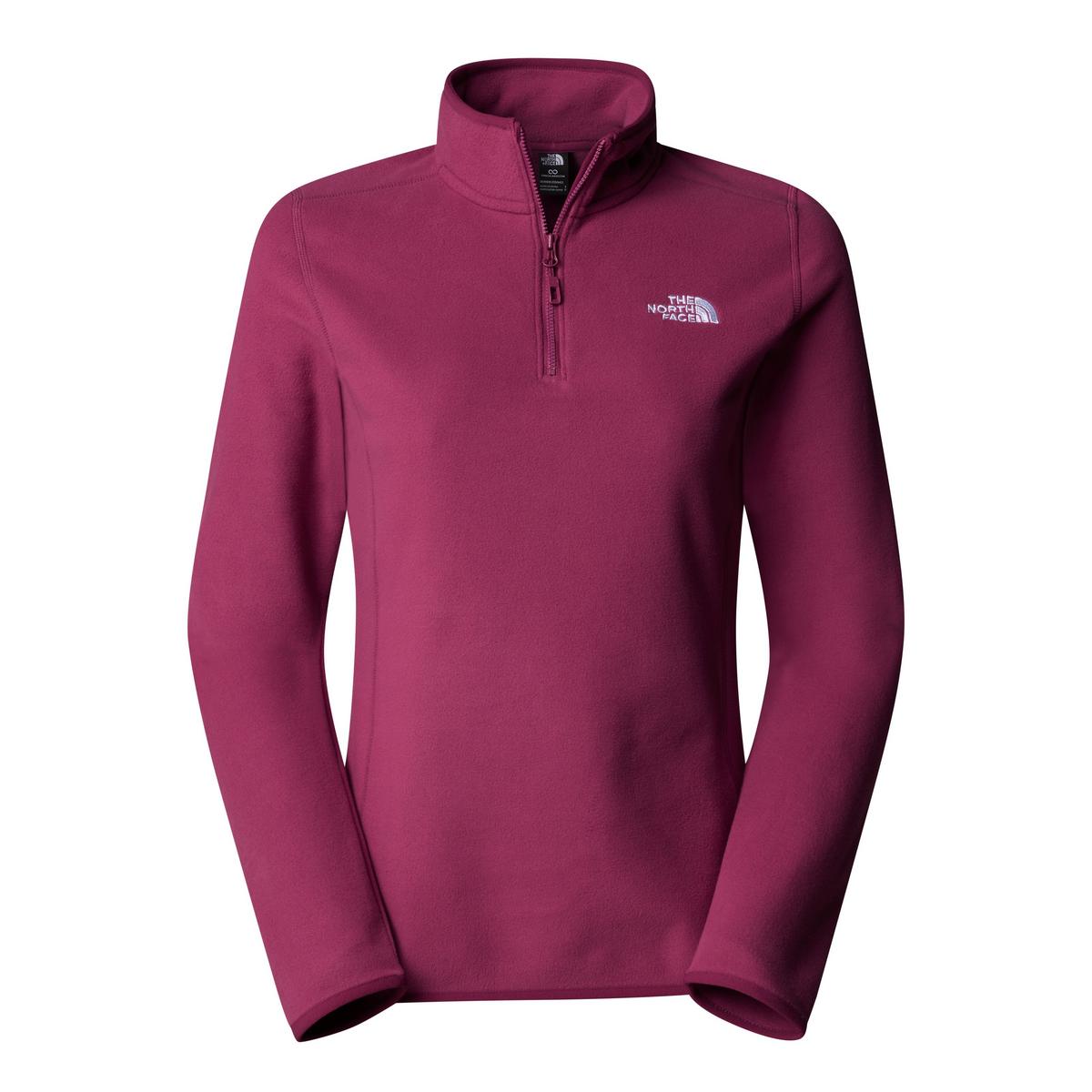 The North Face Women's 100 Glacier 1/4 Zip Fleece - Purple