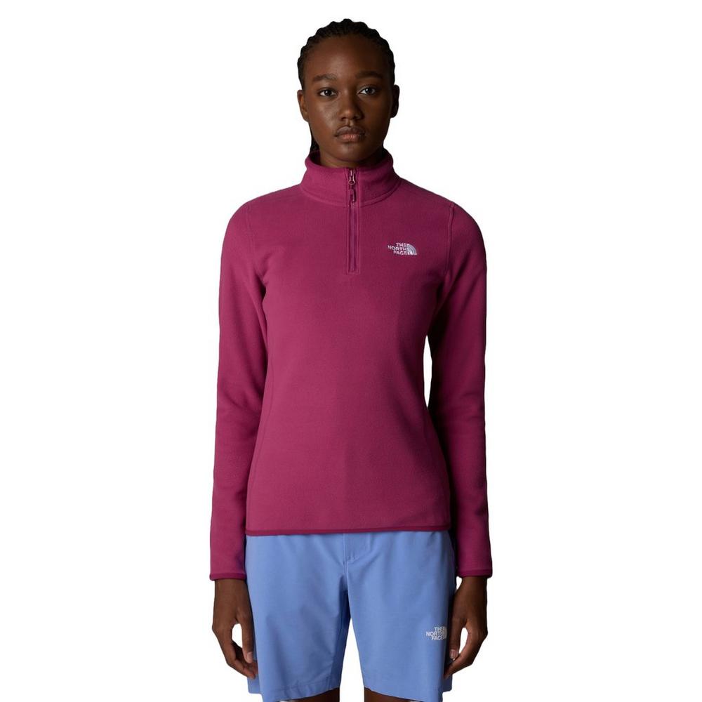 The North Face Women's 100 Glacier 1/4 Zip Fleece - Purple