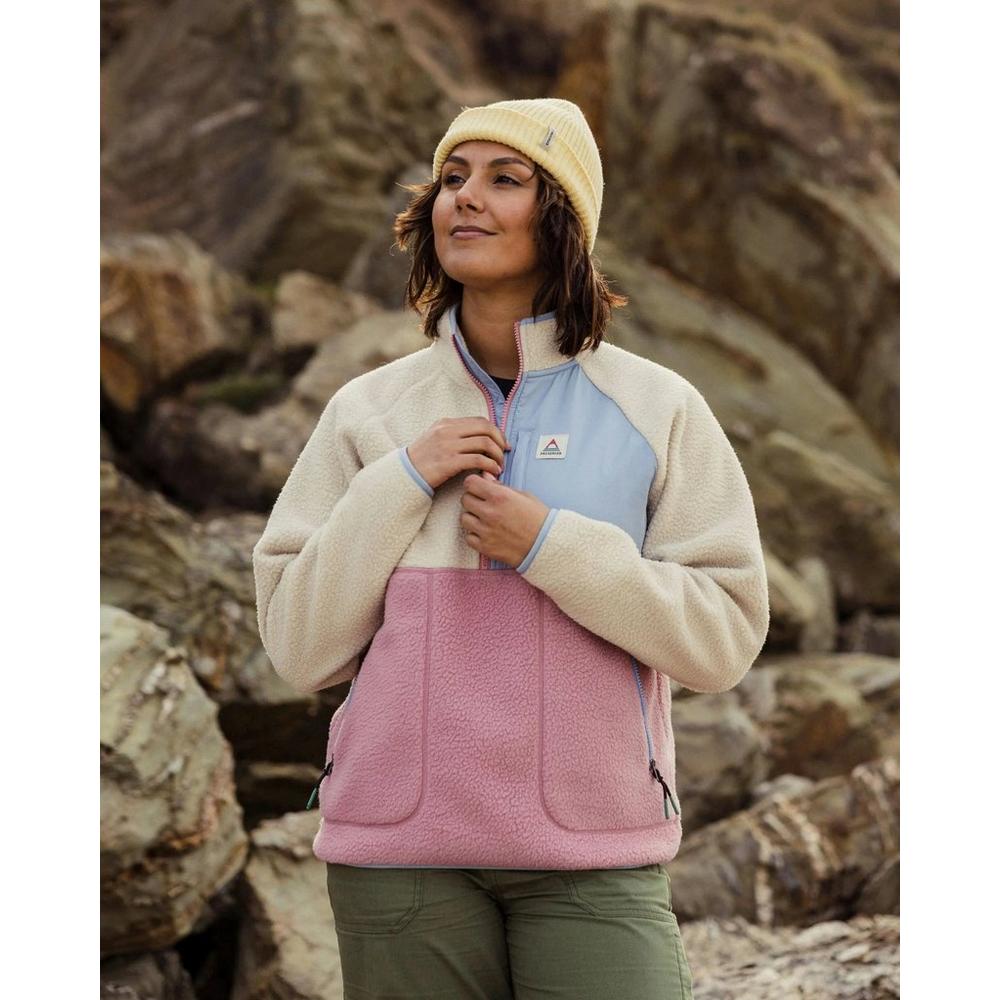 Passenger Women's Home 1/2 Zip Sherpa Fleece - Cream