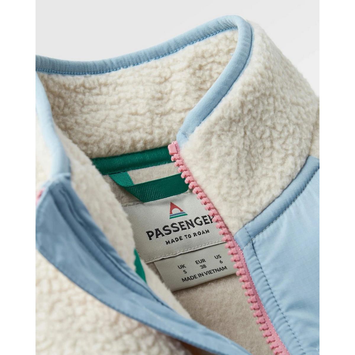 Passenger Women's Home 1/2 Zip Sherpa Fleece - Cream
