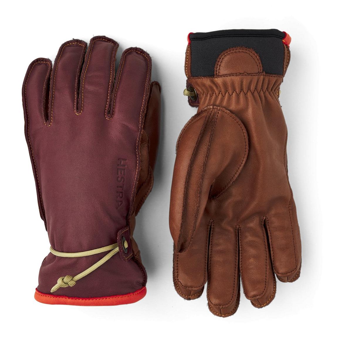 Hestra Men's Hestra Wakayama Glove - Bordeaux/Brown