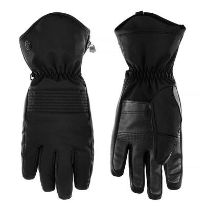 Poivre Blanc Women's Stretch Ski Gloves - Black