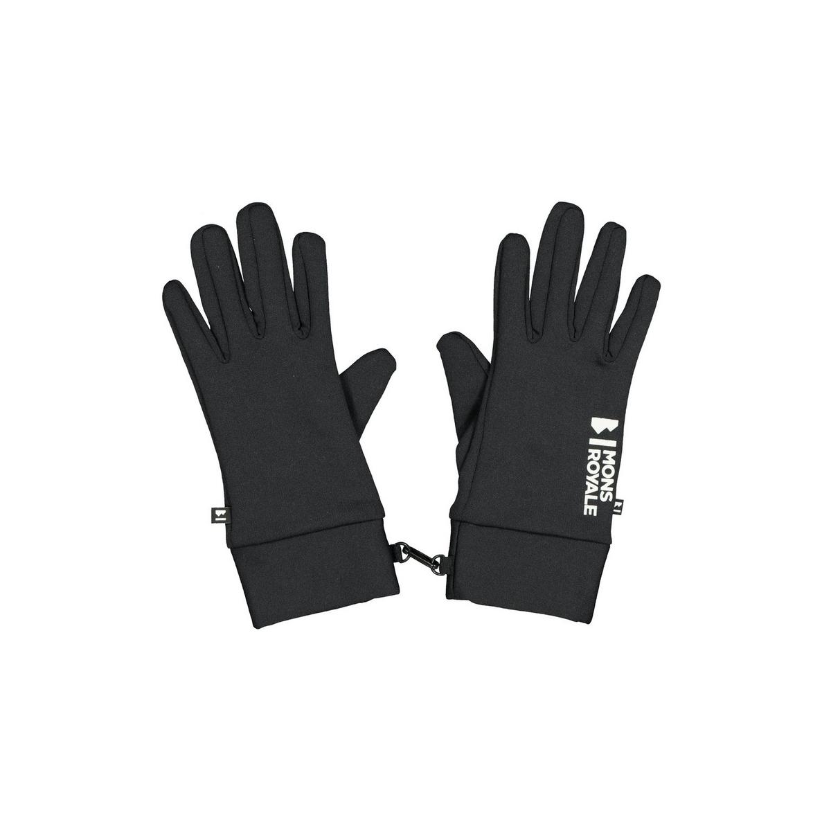Mons Royale Elevation Merino Fleece Gloves - Black