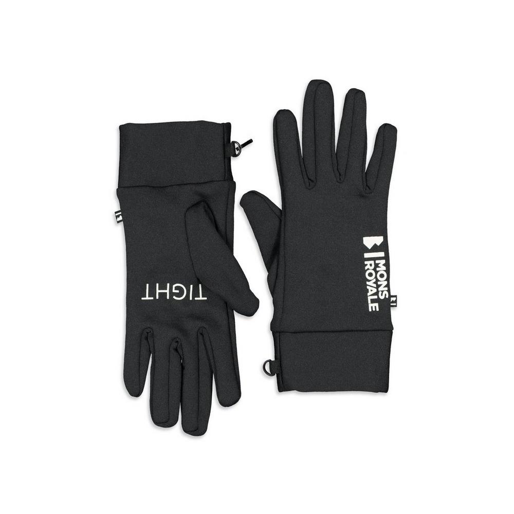 Mons Royale Elevation Merino Fleece Gloves - Black