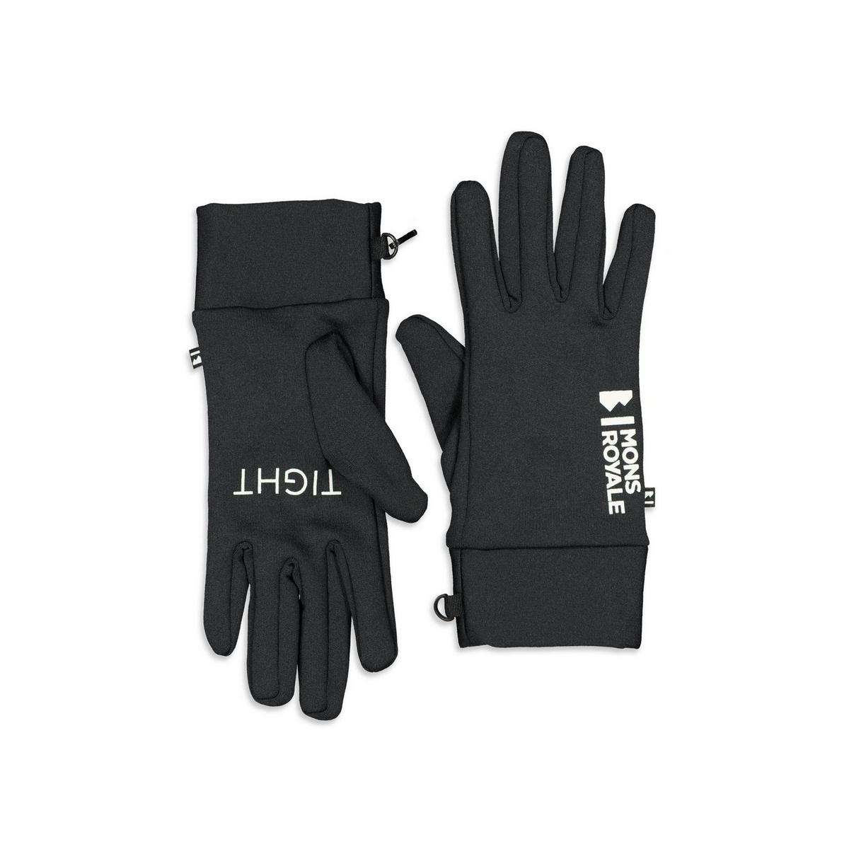 Mons Royale Elevation Merino Fleece Gloves - Black