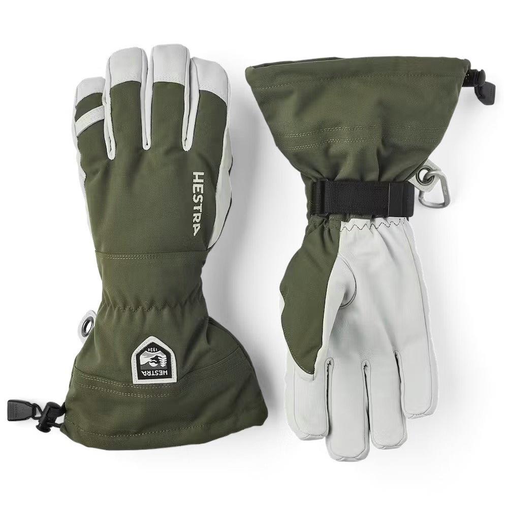 Hestra Men's Army Leather Heli Ski Gloves - Olive