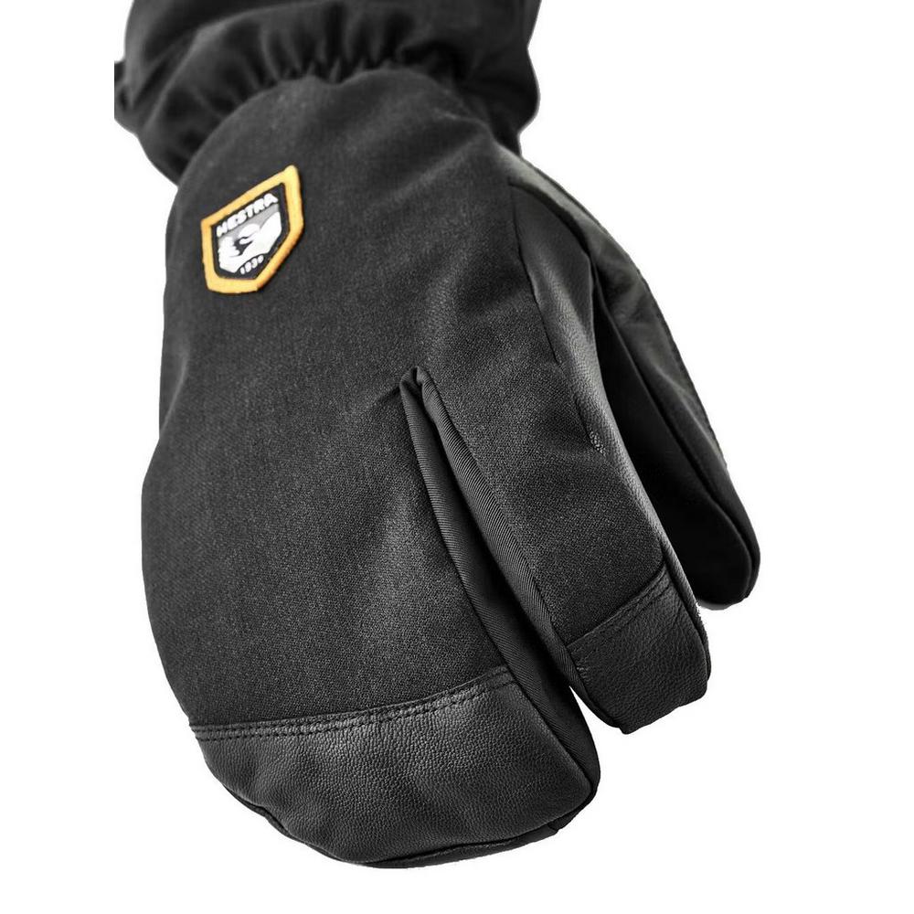 Hestra Men's CZone Mountain 3-Finger Ski Gloves - Black