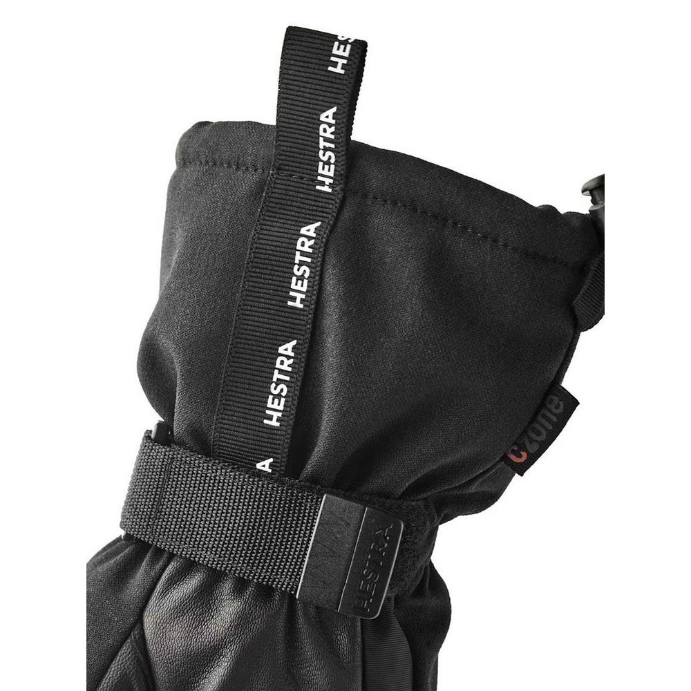 Hestra Men's CZone Mountain 3-Finger Ski Gloves - Black