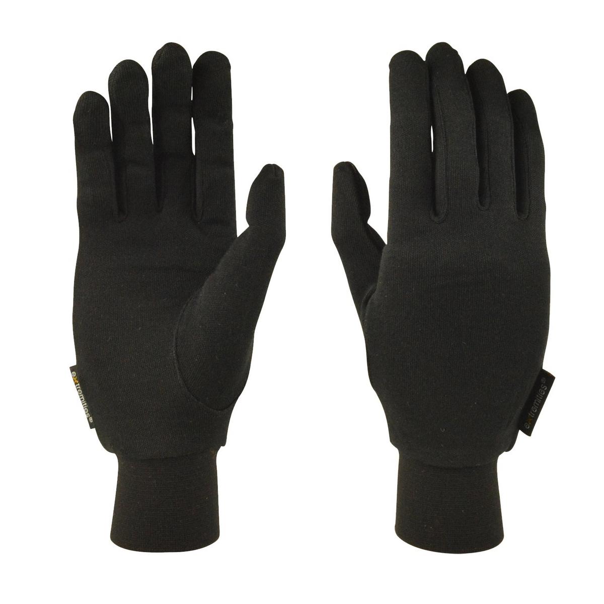 Extremities Silk Liner Glove Black