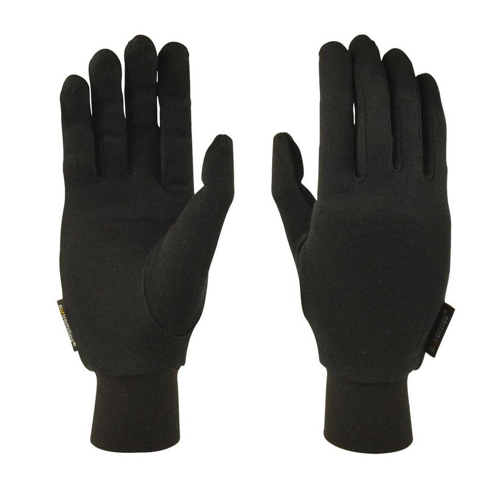 Extremities Silk Liner Glove - Black