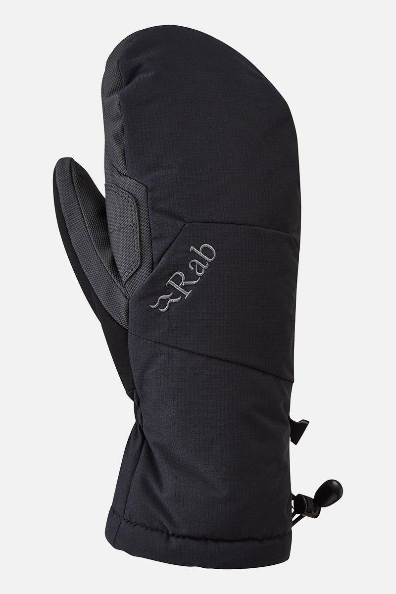 Rab Unisex Black Storm Mitt - Gloves With Mitt Shell - Insulation - Waterproof - Breathable - Pre-Curve Nylon/Polyurethane Medium