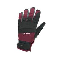  Men's Sutton Waterproof Mountain Biking Gloves - Red