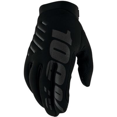 100% Kid's Brisker Glove - Black