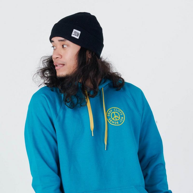 Drop Cliffs Not Bombs Beanie - Black